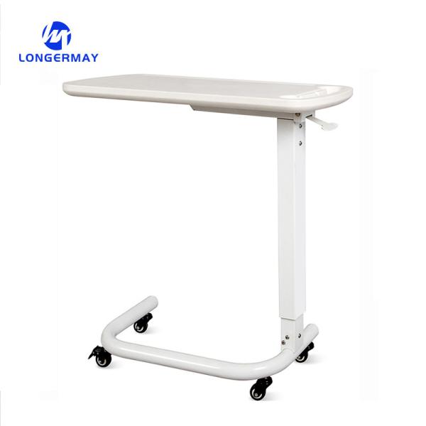 Factory Hospital Romm Furniture Movable Wooden Medical Service OverBed Table