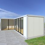 Zontop modern luxury easy assemble steel prefabricated 2 story frame 20ft 40 ft