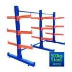 Customized Color Heavy Duty Cantilever Racking Metal Garage Shelves For