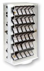 Wholesale 360 D Rotating Clear Lockable Acrylic Countertop Display Case W/ Double-Sided 6 Shelves from china suppliers