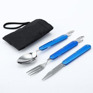 Wholesale Outdoor folding picnic tablewares stainless steel 9.5 cm logo customized from china suppliers