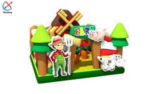 Wholesale Outdoor Inflatable Bouncy House With Slide Farm Inflatable Castle For Kids from china suppliers