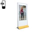 Galvanized Sheet 500 Nits 1080P 49" Floor Standing Lcd Kiosk