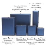 Custom Logo PU Leather Storage Box 6 Colors Ring Packaging Box