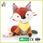 25cm Baby Plush Rattle Cute Fox Music Playing EN71 Standard