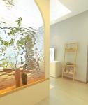 Patterned Tempered Glass Art Textured Shower Living Room Partition Glass