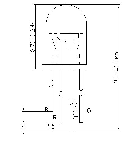 through hole rgb led