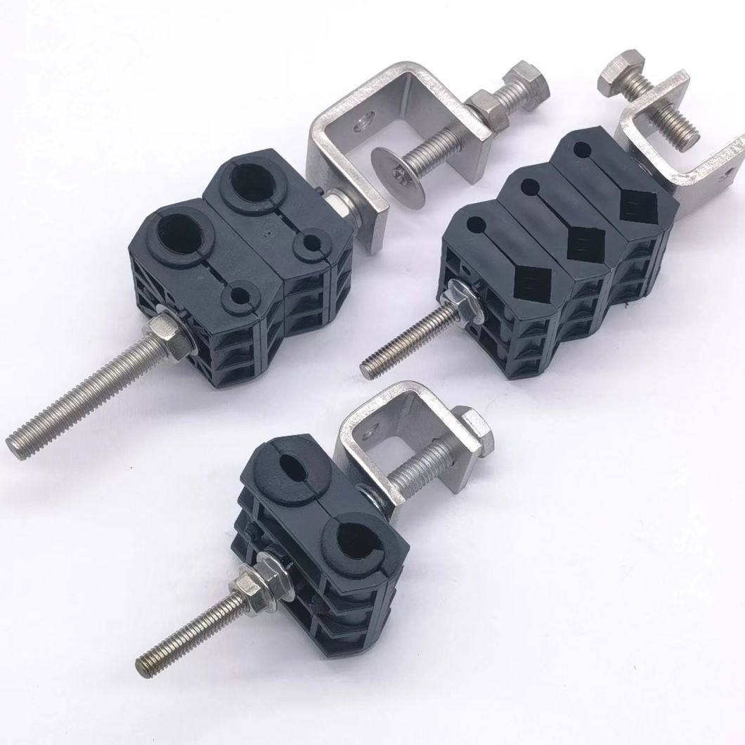 Double Hole Triple Cable Clamp (4*4.5-7.5mm 2*18-19mm) Cable Hanger