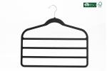 Betterall Three Tiers Space Saving Thin Black Velvet Hangers Betterall