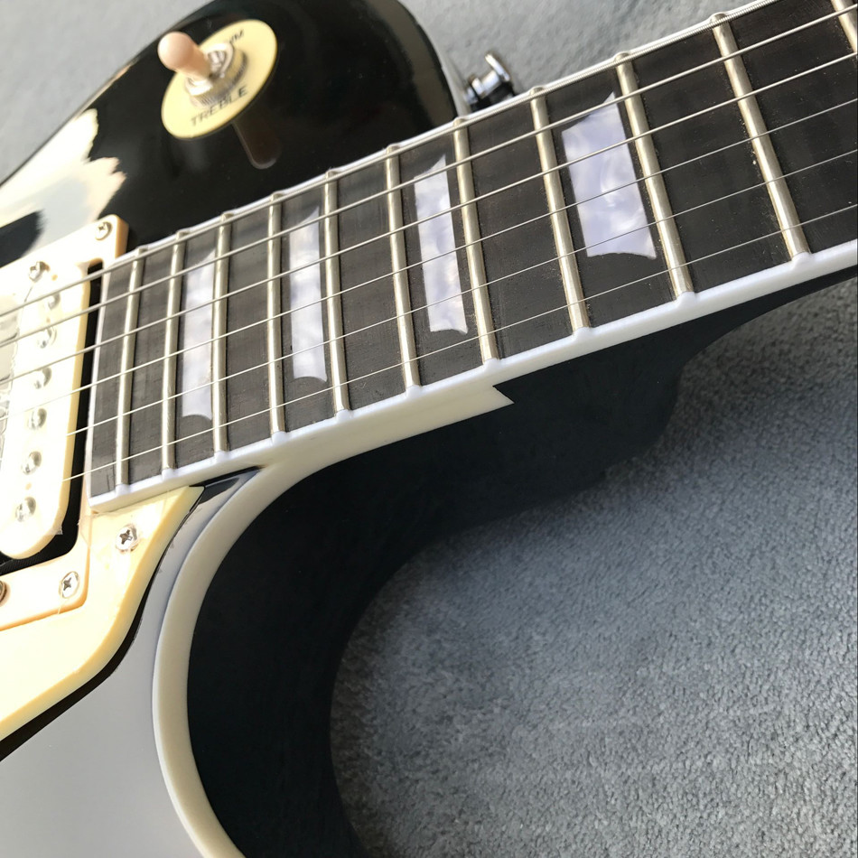 Black 1959 R9 LP standard electric guitar, ebony electric guitar, adjust adjacent Matic bridge