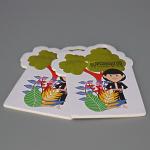 Colorful Cotton Paper Hanging Car Air Freshener CMYK Printed
