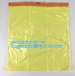 Extra large capacity biohazard drawtape trash bag interleaf coreless roll