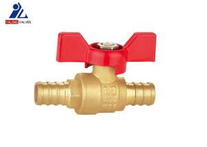 Wholesale Mini Hpt 57 Brass Butterfly Valve DN20 Butterfly Handle Ball Valve from china suppliers
