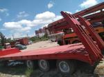 Wheel Moving Used Construction Machinery Low Bed Used Flatbed Trailer 3 Axle