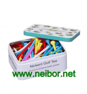 Wholesale Rectangular shape Golf tees packaging tin box from china suppliers