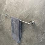 Modern Wall Mounted Bathroom Towel Bars Sus304 Polished Chrome Towel Rack