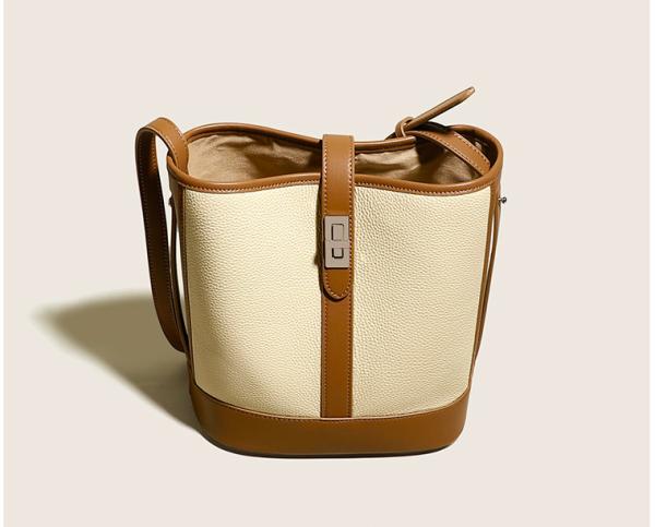 Lychee Pattern Bag New Trendy Leather Large Capacity PU Shoulder Bag Messenger