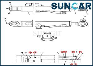 Wholesale PE01V00003R100 Bucket Cylinder Repair Seal Kit For Excavator CX14 Case Machinery from china suppliers