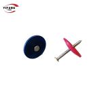 12G 1" Washered Plastic Roofing Nails For Bulk Sales ISO Standard