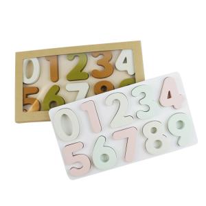 Wholesale Educational Training Silicone Puzzle , Arabia Number Shape Toddler Jigsaw Puzzle from china suppliers