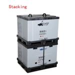 Large Collapsible Plastic Pallet Boxes For Warehouse Logistics Use