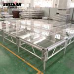 Outdoor Event Glass Stage Mobile Aluminum Assemble Portable Acrylic Stage