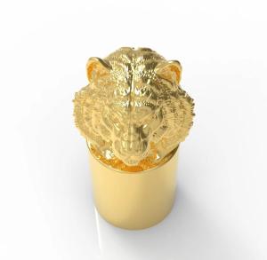 Wholesale Lion Head Perfume Bottle Cap Eco Friendly Zinc Alloy High Aesthetics from china suppliers
