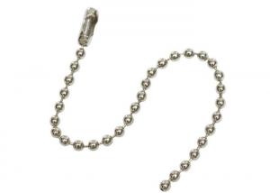 Wholesale Beaded Chain Nickel Plated Stainless Steel Split Key Ring 4-1/2 Length from china suppliers