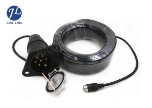 Wholesale Car Reverse Camera Cable 7 Pin For Forklift Truck , 3 Channel Video Power Cable from china suppliers