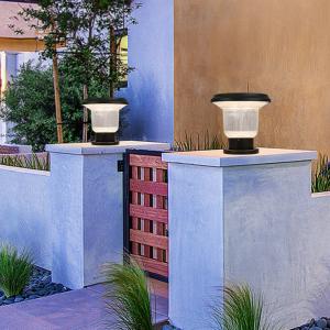 Wholesale Outdoor Solar Powered Post Pillar Light Kit Fence Lamp High Lumen Gate from china suppliers