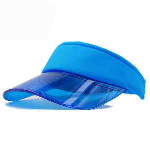 Wholesale Transparent Sun Visor Caps Adjustable 56cm 58cm Fluorescent Color from china suppliers