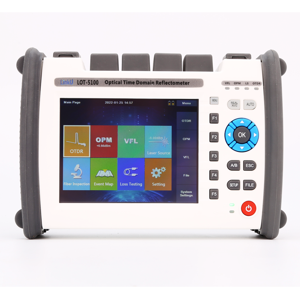 3 Time OTDR LOT5100 MINI Fiber Tester Equipment for FTTH Optical Time Fiber Cable Handle