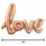 Love Shape Balloon Party Decorations , Rose Gold Balloon Arch Decorations