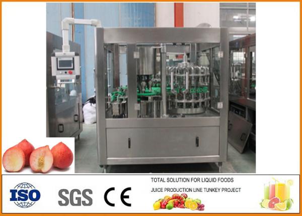 Peach \ Apricot \ Ou Li 6000 Bottles Of Glass Bottle Beverage Production Line