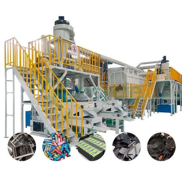 500kg/h Lithium Ion Battery Recycling Plant Machine Eco-Friendly and Waste