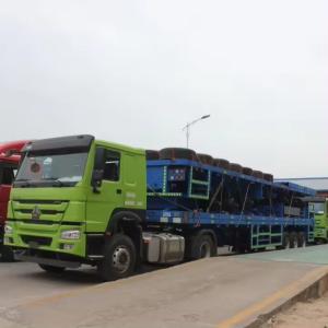 Wholesale 20ft 40ft 45ft Container Truck Trailer Flat Bed Semi Trailers with Suspension Options from china suppliers