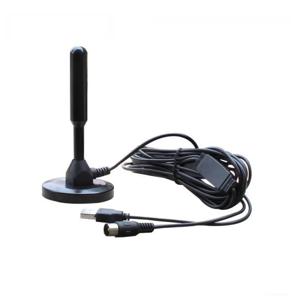 Outdoor Indoor HDTV Black ABS TV antenna for moderate and weak/rural signal