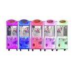 Metal Acrylic Plastic 60KG Capacity Coin Operated Claw Crane Vending Machine for