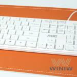Soft Polyester Microfiber Faux Leather Fabric For Mouse/ Keyboard Pad