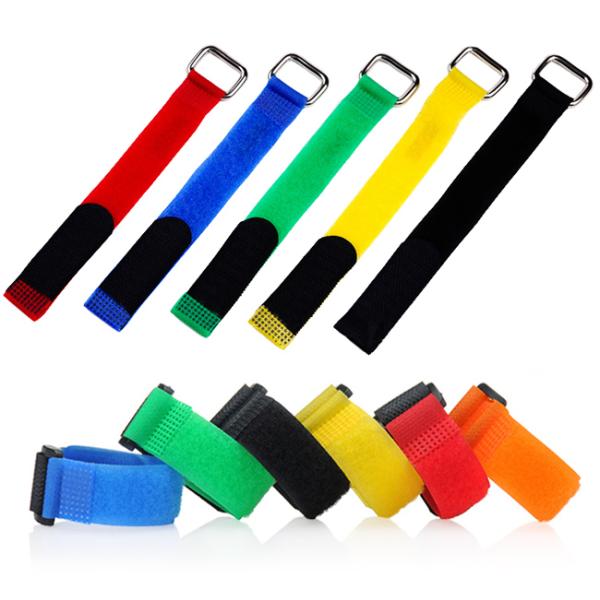 Reusable Hook And Loop Straps Colored Velcro Cable Ties Sample Available
