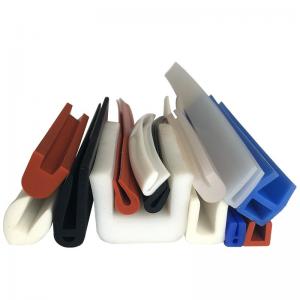 China Heat Resistant Silicone Rubber Sealing Strip Waterproof U T H F Shape for door on sale