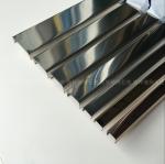 SS304 profiles mirror finish stainless steel U channel for Top glass railings