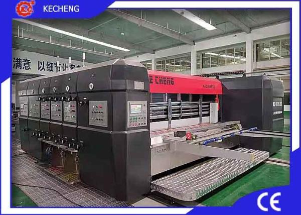 4 Color Flexo Printer Slotter / Corrugated Carton Flexo Printing Machine Top