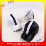 QF17019 Sun Accessory customized wholesale PU leather baseball caps and hats