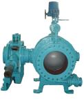 DN300 - 2600 mm Hydraulic Counter weight spherical Valve / Flanged Globe Valve