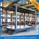 Mechanical Inground Big Heavy Duty Double Scissor Lift Table 2 Car Parking Lift