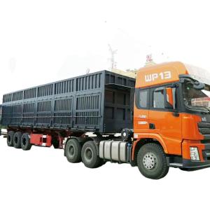 Wholesale Producer Dry Van Semi Trailer with Dual Line Braking System Open Wing and Competitive from china suppliers