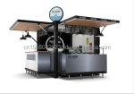 Wooden Outdoor Customized Coffee Booth Mall Kiosk 10ft Container Shop for Modern