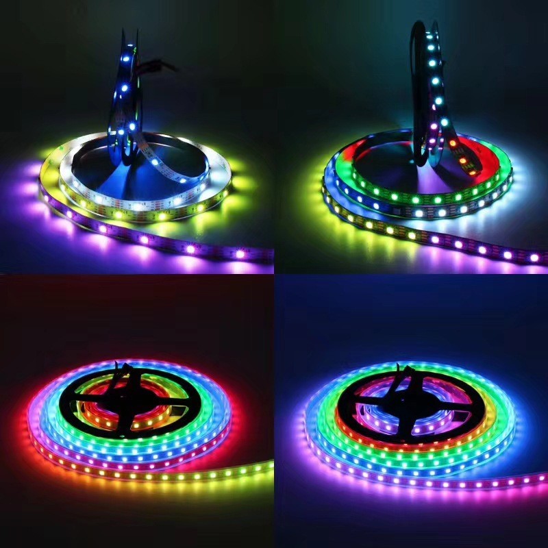 WS2812 IC LED Pixel Strip Light DC5V RGB Full Color Programmable
