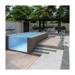 Coffee Color Wood Plastic Board Luxury Acrylic Prefabricated Swimming Pool